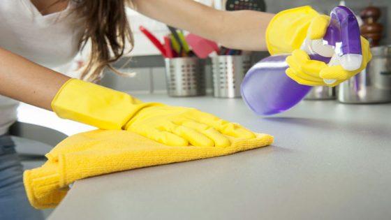 تنظيف رخام المطبخ